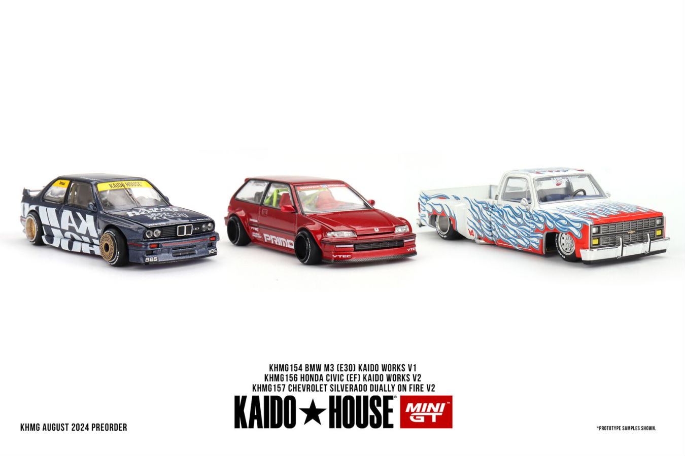 Mini GT x Kaido★House 1/64 Honda Civic (EF) Kaido Works V2