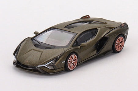 Mini GT 1/67 Lamborghini Sián FKP 37 Presentation – Matte Green ***in clamshell blisters***