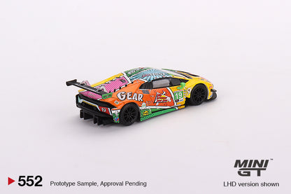 Mini GT 1/69 Lamborghini Huracán GT3 EVO #19 GEAR Racing 2020 IMSA Daytona 24 Hrs ***in clamshell blisters***