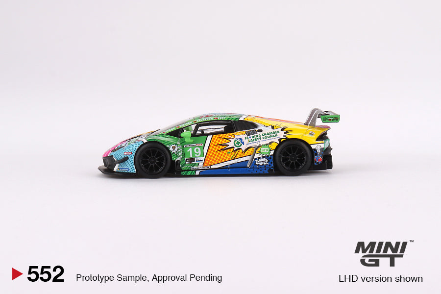 Mini GT 1/69 Lamborghini Huracán GT3 EVO #19 GEAR Racing 2020 IMSA Daytona 24 Hrs ***in clamshell blisters***