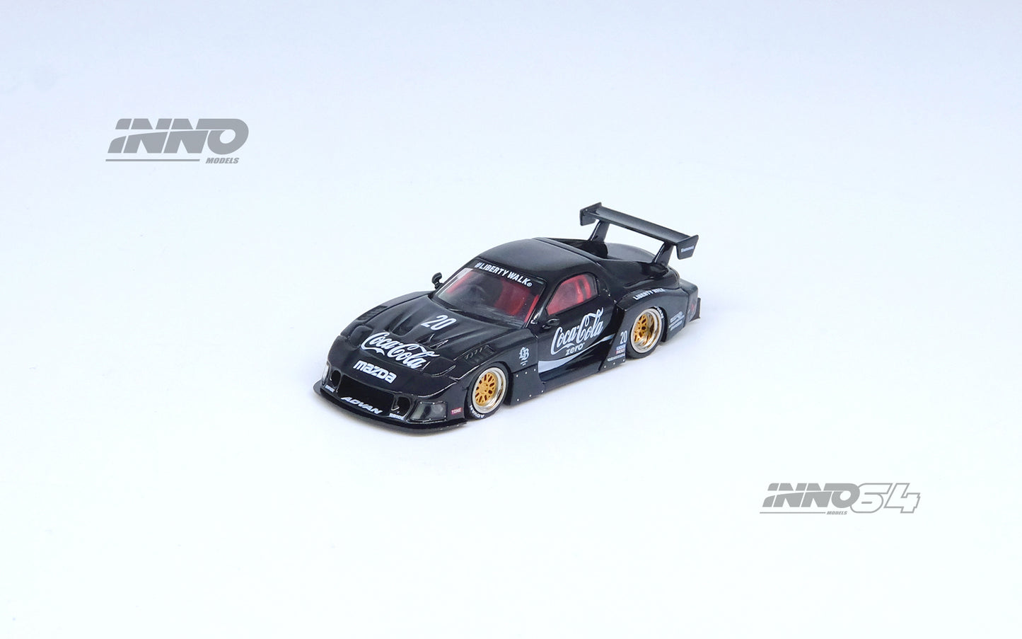 Inno64 1/64 MAZDA RX7 (FD3S) LB-SUPER SILHOUETTE - Black Coke