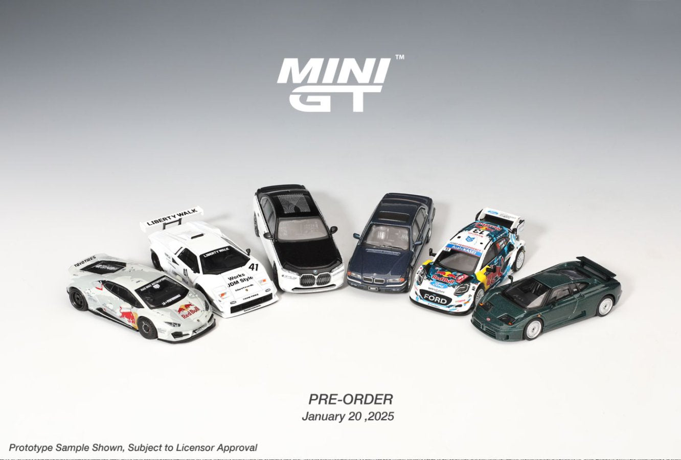 Mini GT 1/64 Lamborghini Countach LB-WORKS White 2024 Tokyo Auto Salon