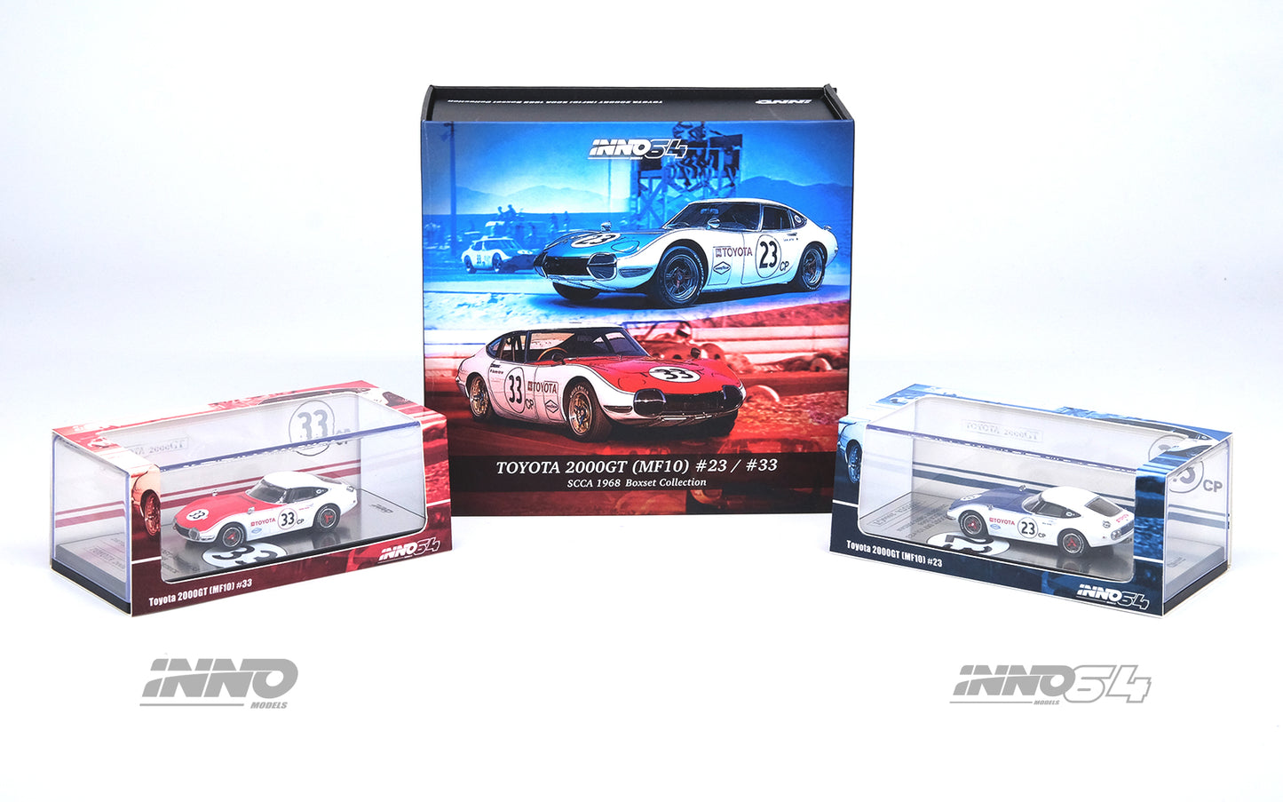 Inno64 1/64 TOYOTA 2000GT #23 & #33 SCCA 1968 Box Set Collection