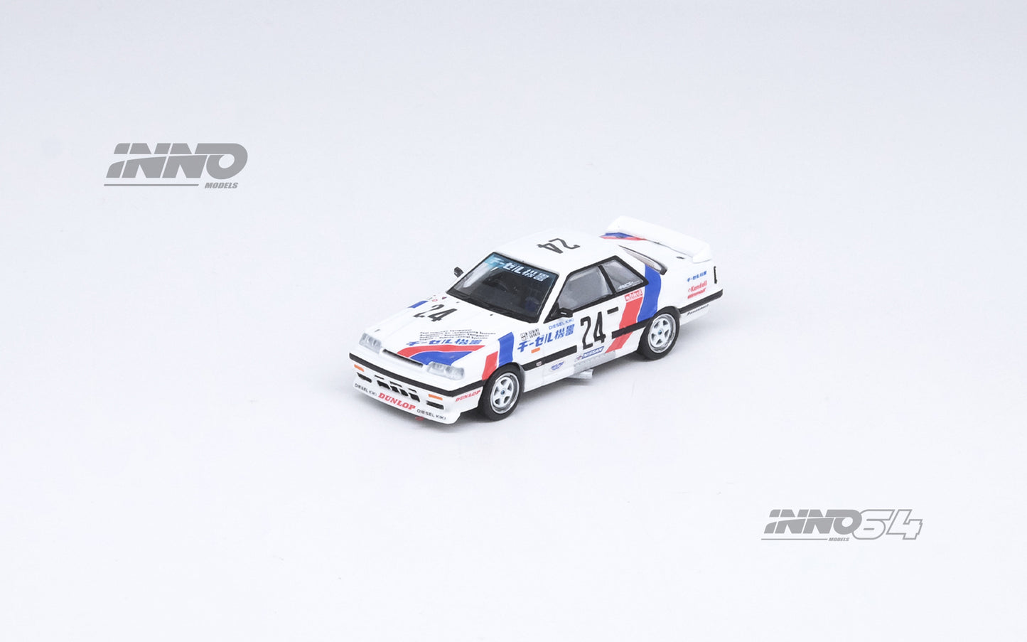 Inno64 1/64 NISSAN SKYLINE GTS-R (HR31) #24 "DIESEL KIKI" JTC 1988