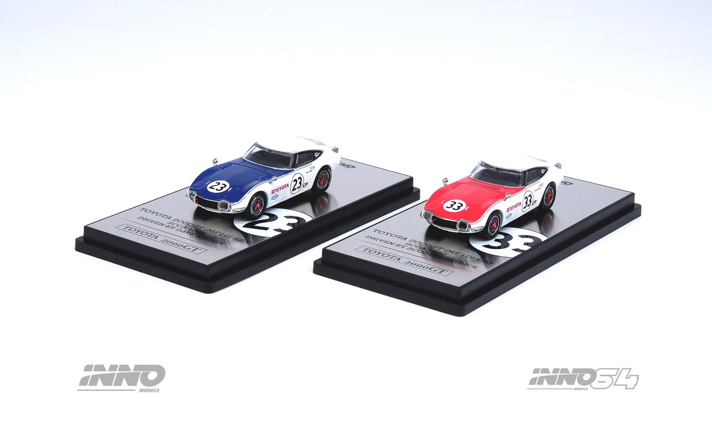 Inno64 1/64 TOYOTA 2000GT #23 & #33 SCCA 1968 Box Set Collection