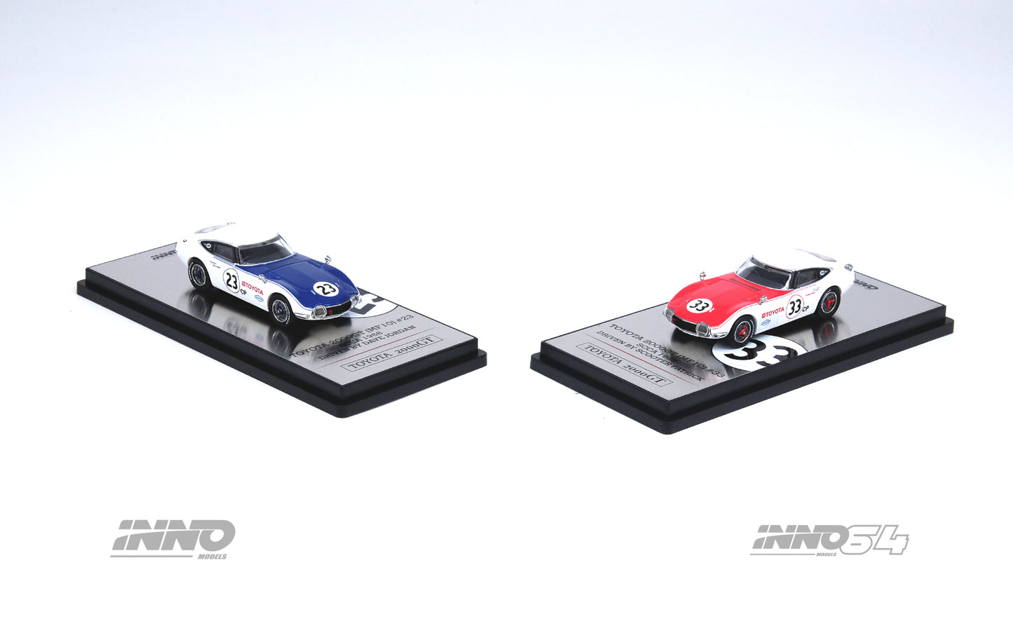 Inno64 1/64 TOYOTA 2000GT #23 & #33 SCCA 1968 Box Set Collection