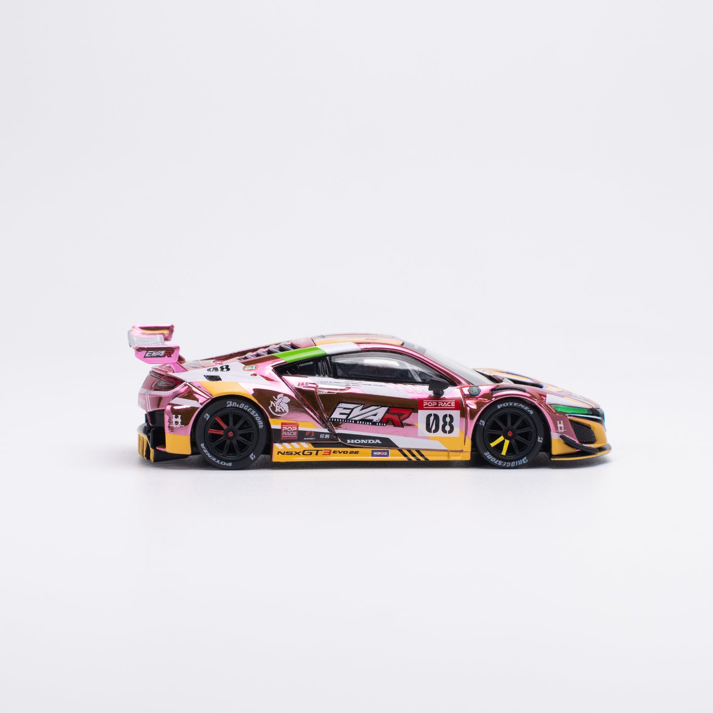 Pop Race 1/64 HONDA NSX GT3 EVO22 EVA RT PRODUCTION MODEL CUSTOM TYPE-08