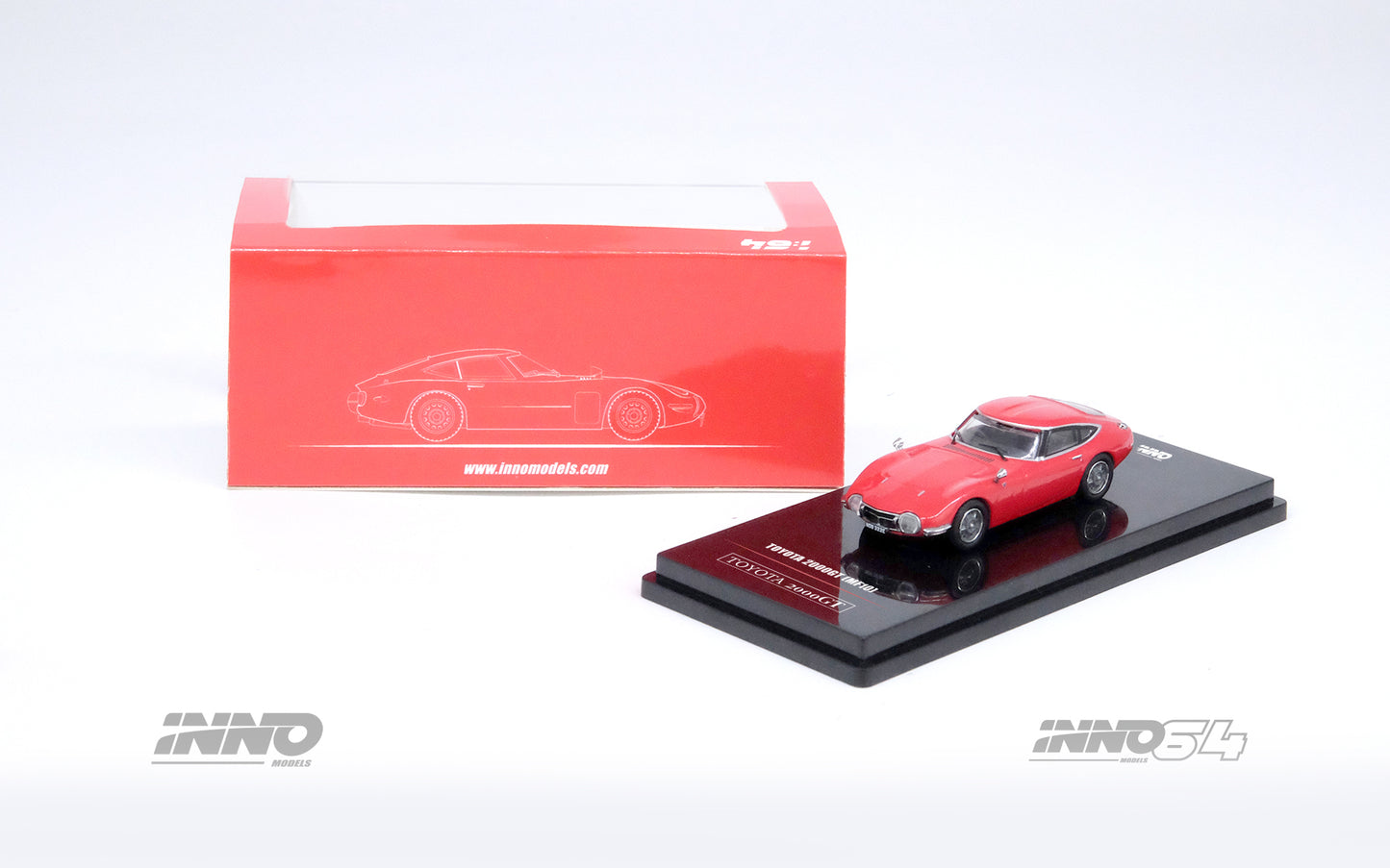 Inno64 1/64 TOYOTA 2000GT Solar Red