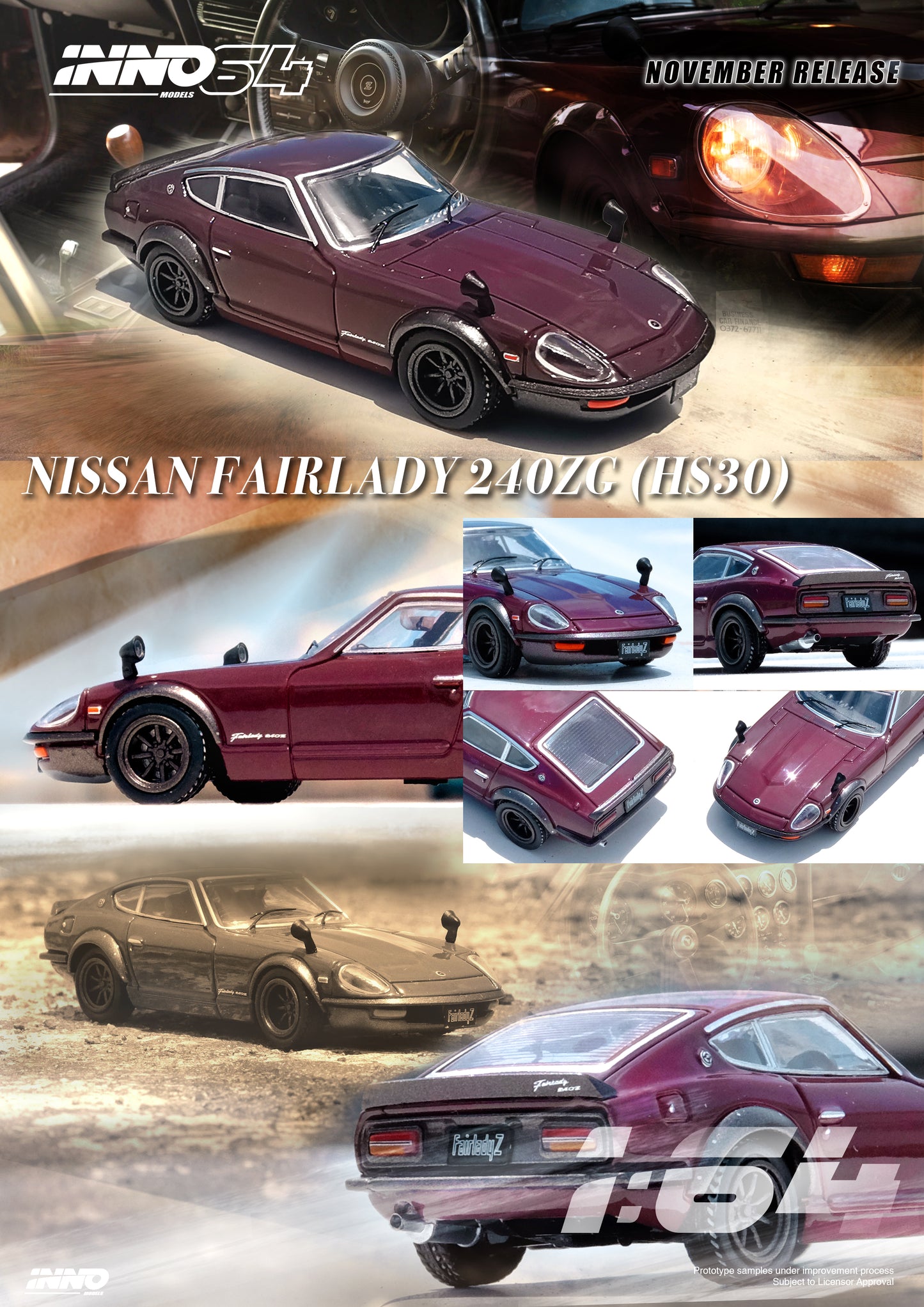 Inno64 1/64 NISSAN FARLADY 240ZG (HS30)