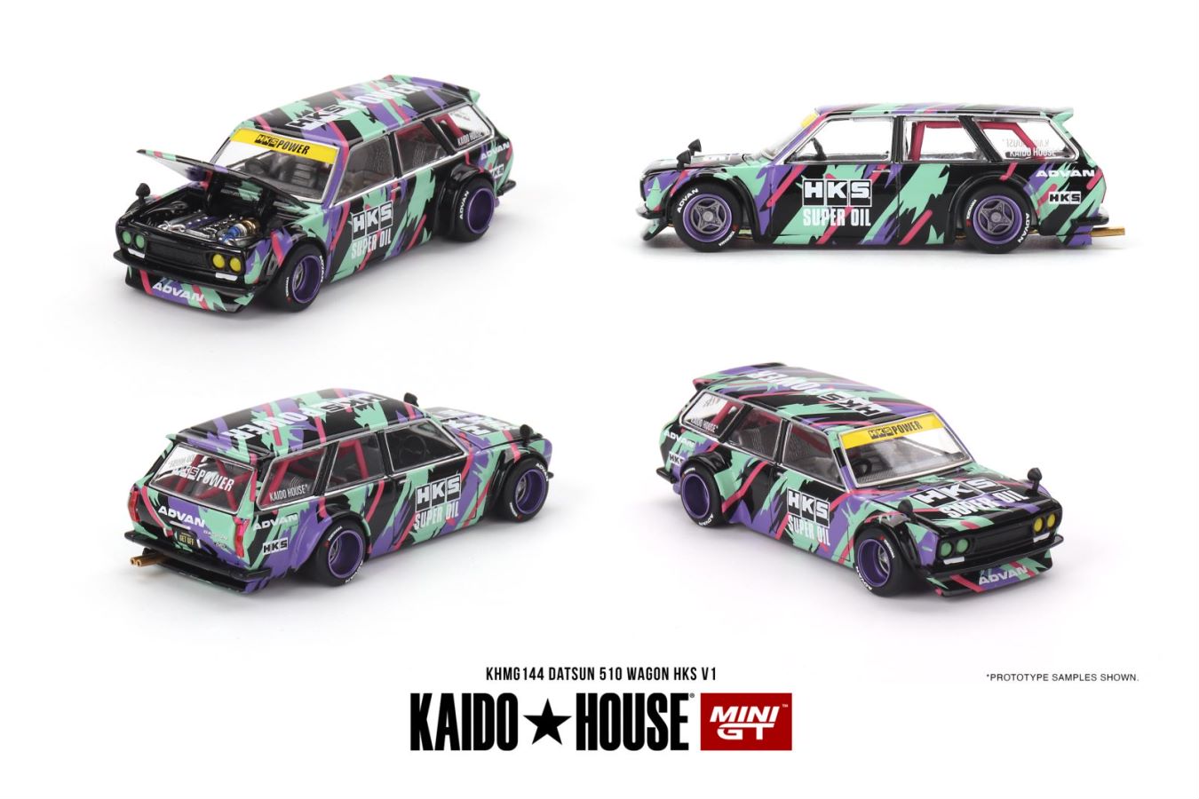 Kaido★House x Mini GT 1/64 Datsun KAIDO 510 Wagon HKS V1