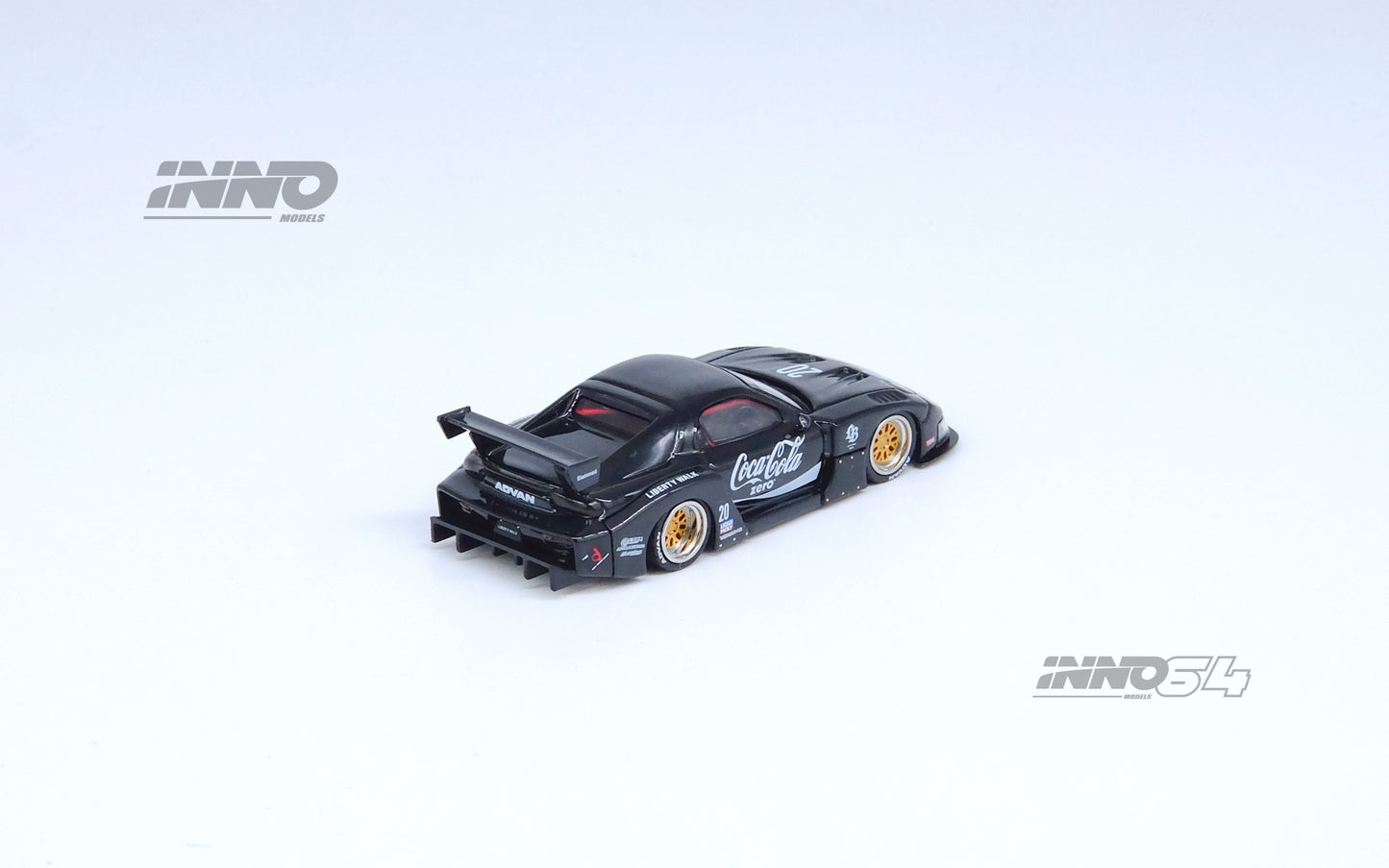 Inno64 1/64 MAZDA RX7 (FD3S) LB-SUPER SILHOUETTE - Black Coke
