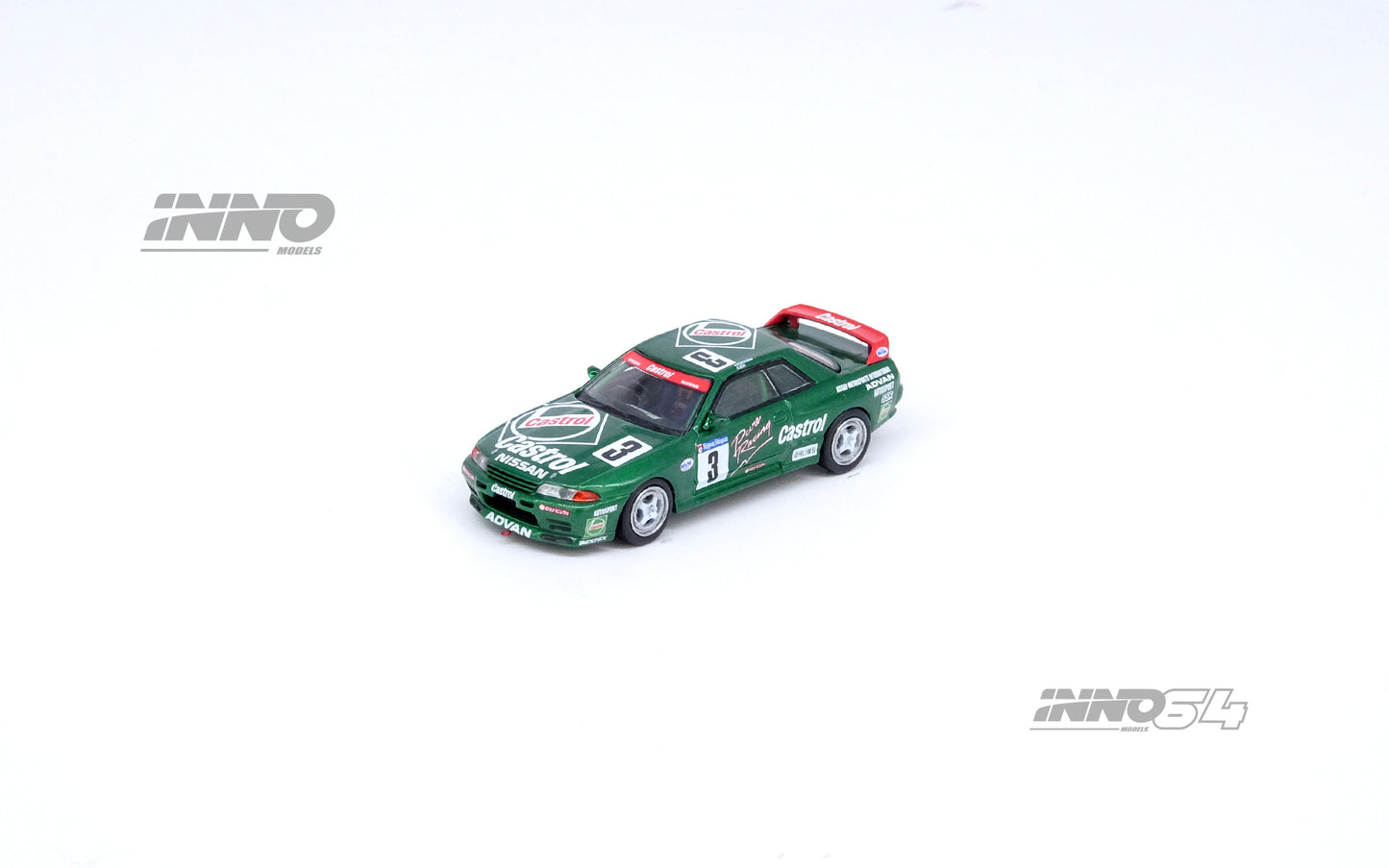 Inno64 1/64 NISSAN SKYLINE GT-R (R32) #3 "CASTROL"Super Taikyu N1 Series Tsukuba 12 Hours 1992