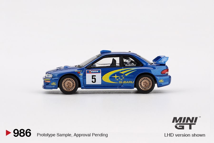 Mini GT 1/64 Subaru Impreza WRC99 1999 Rally Australia Winner #5  Australia Exclusive