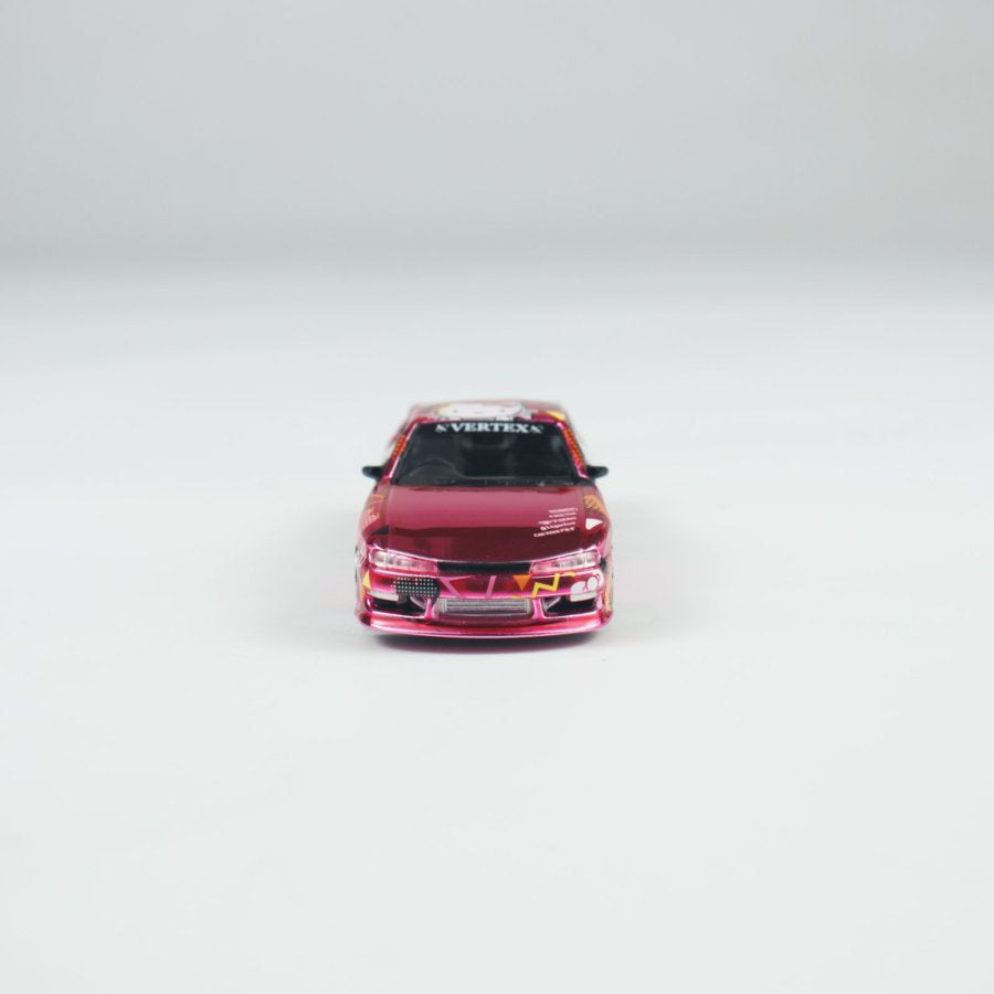 Tarmac Works 1/64 VERTEX Silvia (S 14) Hello Kitty Pink Chrome