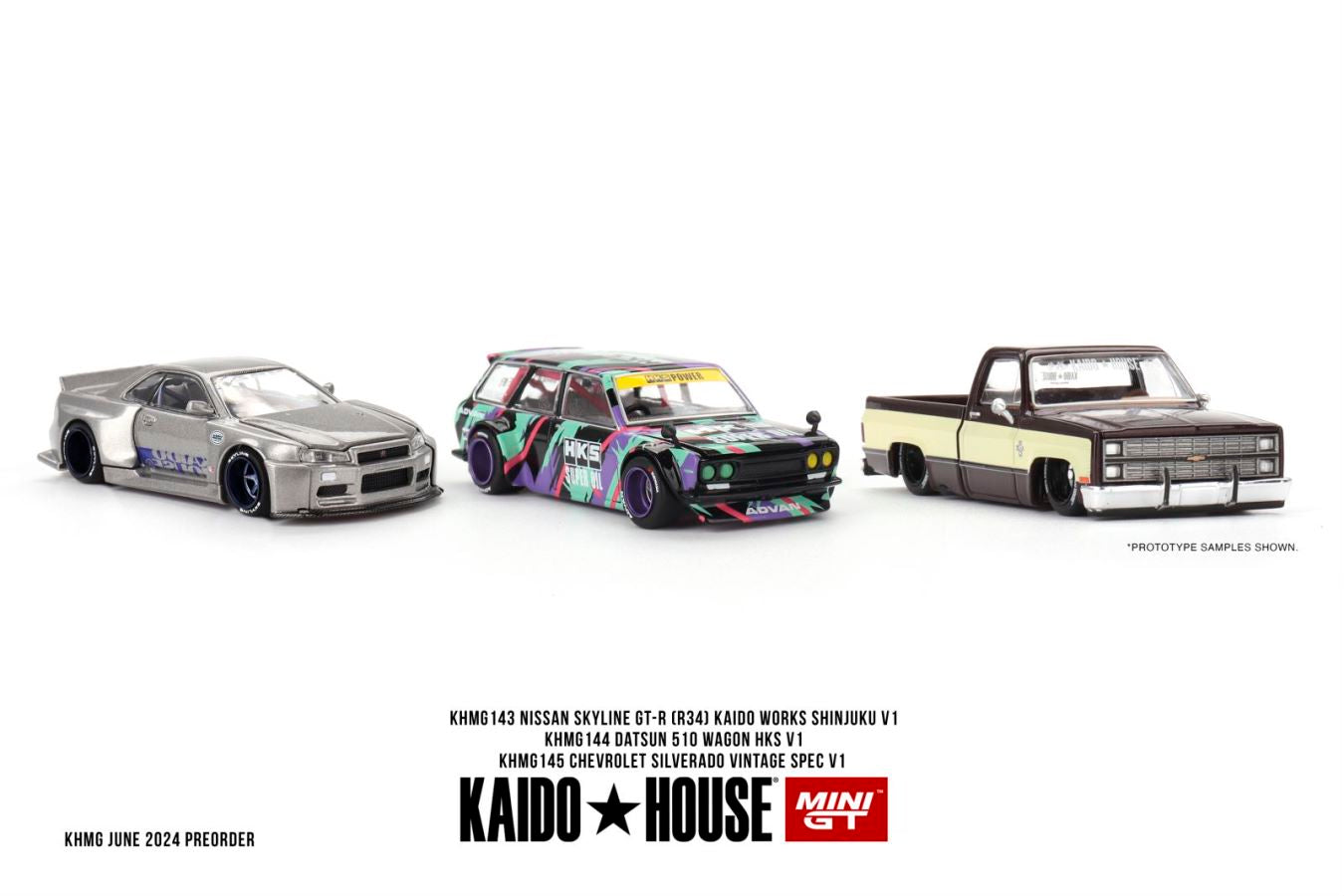Kaido★House x Mini GT 1/64 Datsun KAIDO 510 Wagon HKS V1