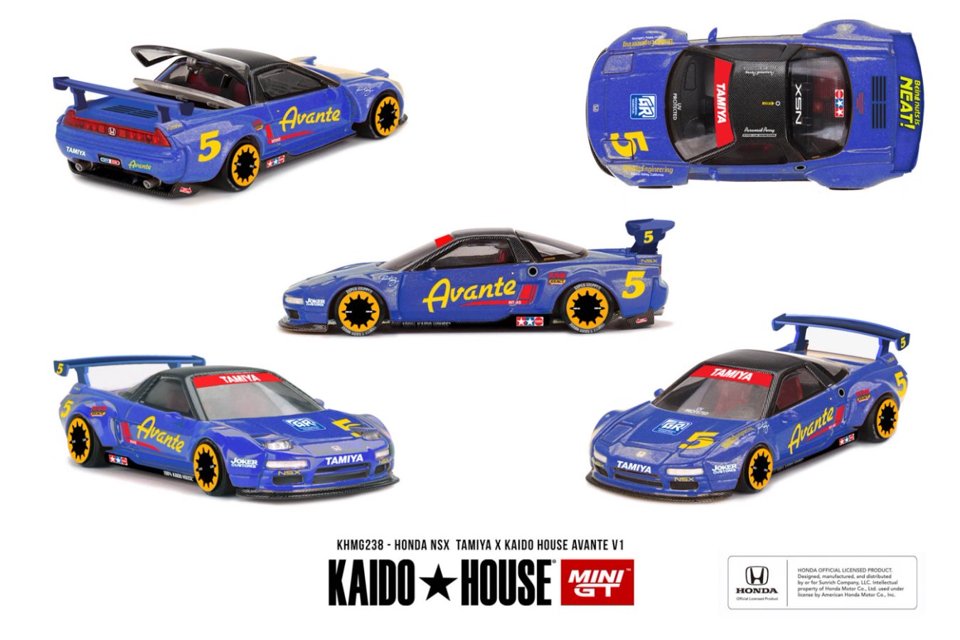 ETA: Sep 2026 ] Mini GT x Kaido☆House 1/64 Honda NSX TAMIYA x