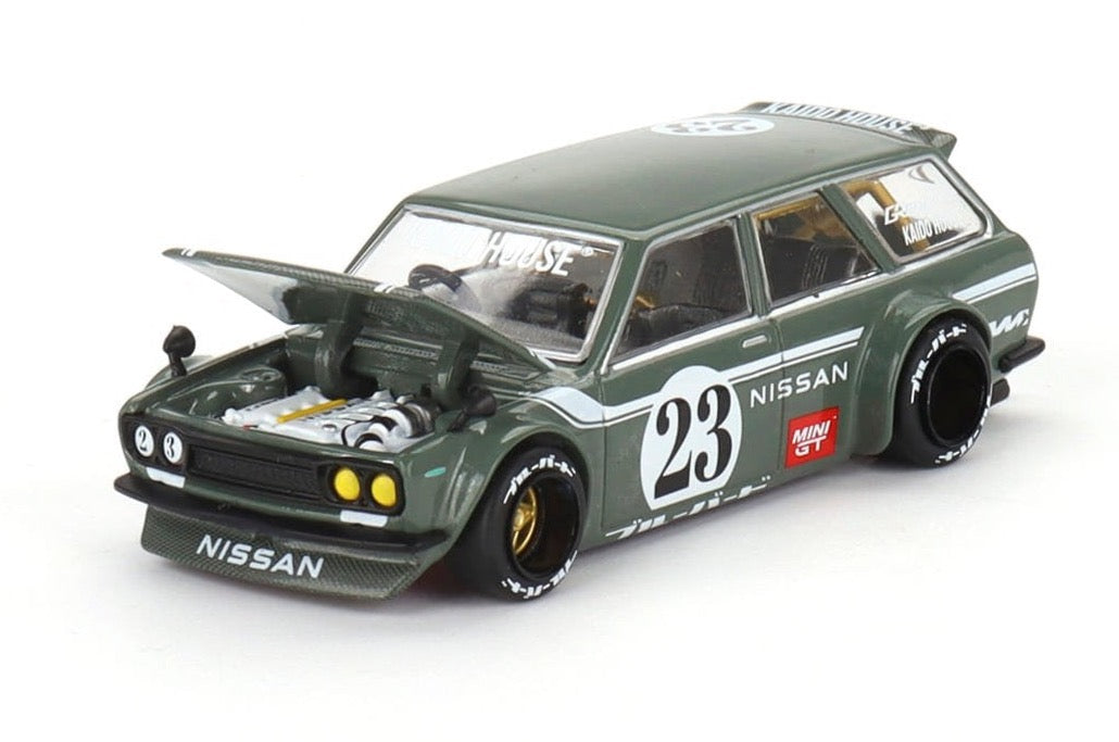 Mini GT x Kaido★House 1/64 Datsun KAIDO 510 Wagon CARBON FIBER V3