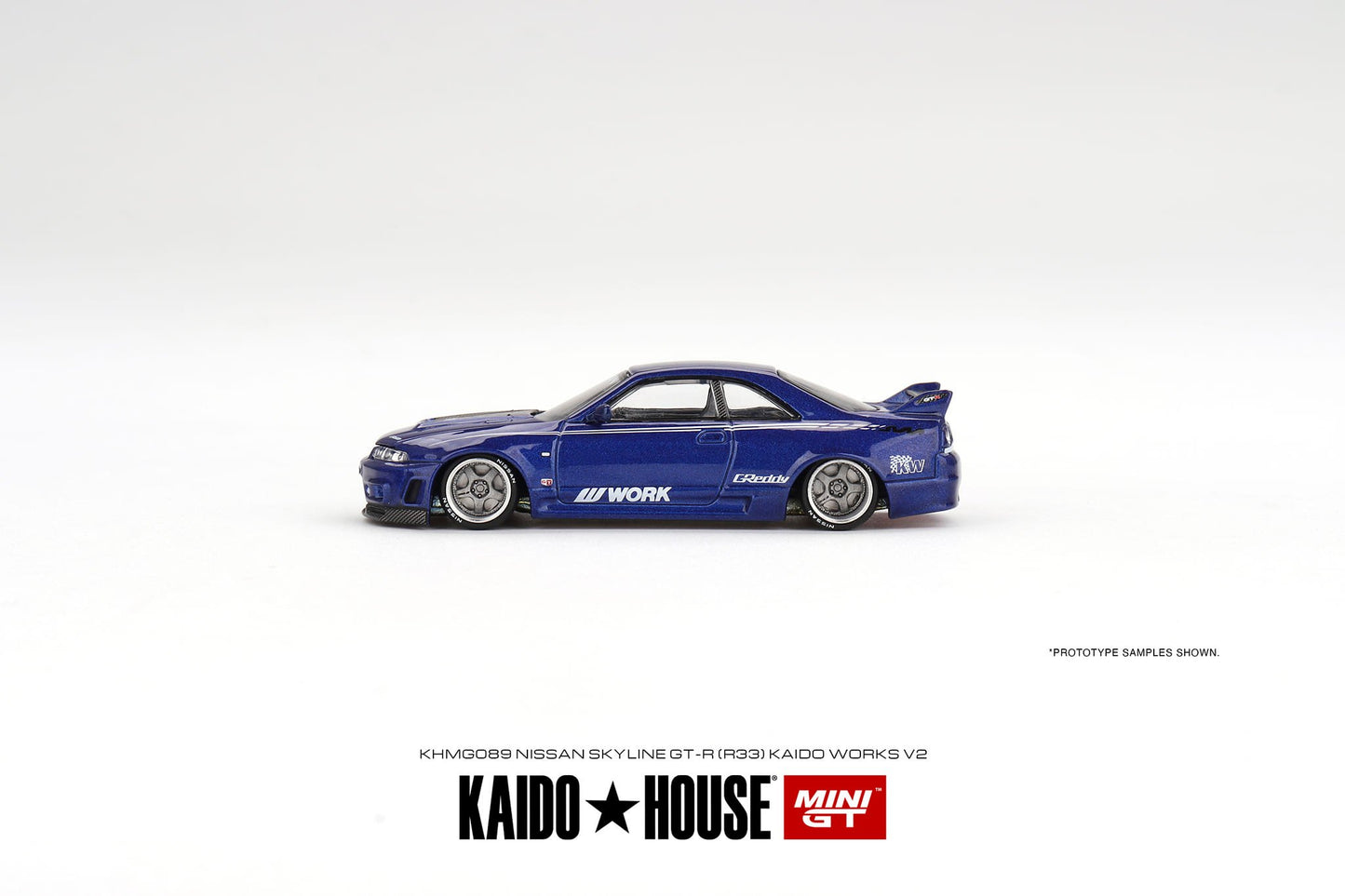 Mini GT x Kaido★House 1/64 Nissan Skyline GT-R (R33) Kaido Works V2