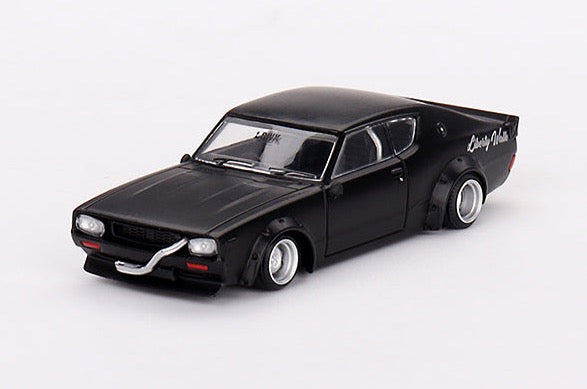 Mini GT 1/64 Nissan Skyline Kenmeri Liberty Walk – Matt Black – MiJo Exclusives