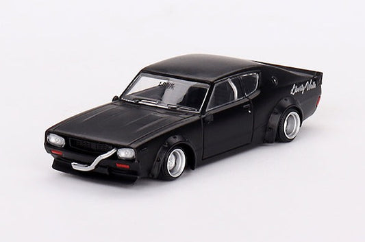 Mini GT 1/64 Nissan Skyline Kenmeri Liberty Walk – Matt Black – MiJo Exclusives