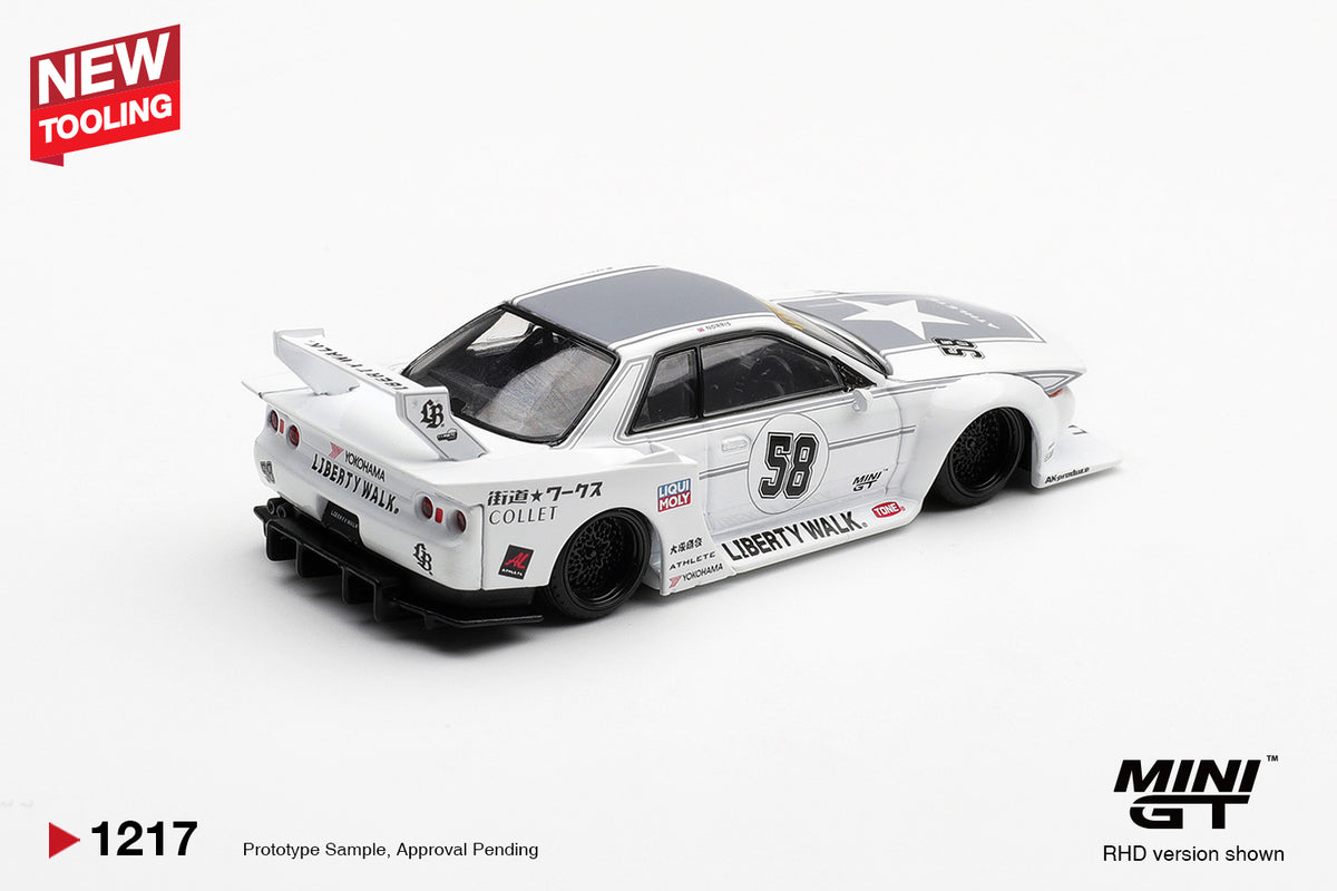 Mini GT 1/64 LBWK Nissan Skyline GT-R (R32) Kaido Works TAS