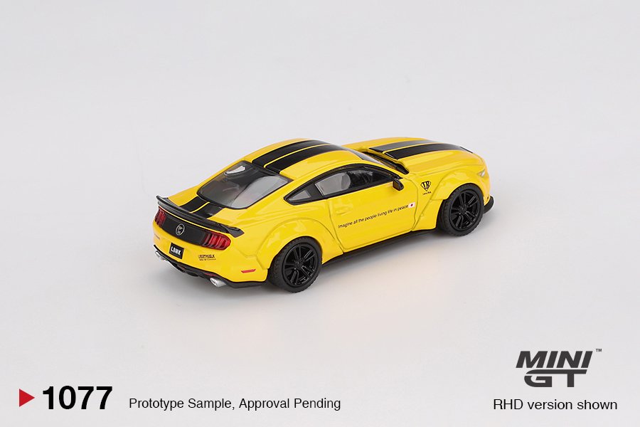 Mini GT 1/64 LB-WORKS FORD MUSTANG Triple Yellow