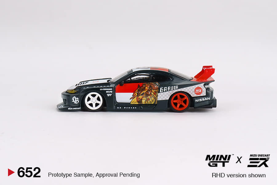 Mini GT 1/64 Nissan LB-Super Silhouette S15 SILVIA “Garuda” MINI GT x MIZU Diecast ****in clamshell blisters***