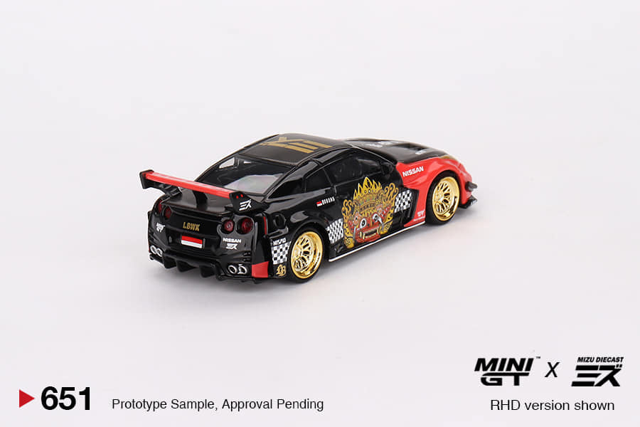 Mini GT x MIZU Diecast 1/64 LB-Silhouette WORKS GT NISSAN 35GT-RR Ver.1 “BARONG” ***in clamshell blister***