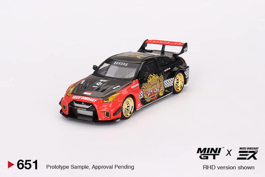 Mini GT x MIZU Diecast 1/64 LB-Silhouette WORKS GT NISSAN 35GT-RR Ver.1 “BARONG”  ***in clamshell blister***