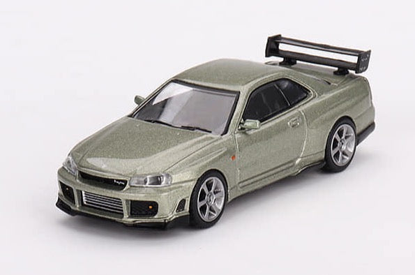 Mini GT 1/64 Nissan Skyline GT-R (R34)Tommykaira R-Z Millenium – Jade ****in clamshell blisters***