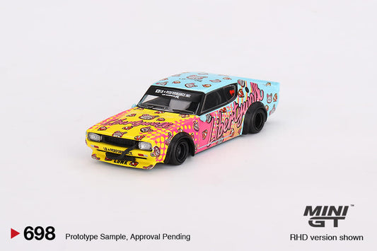 [ETA:  Jun 2024 ] Mini GT 1/64 Nissan Skyline Kenmeri Liberty Walk LBWK KUMA – MiJo Exclusives ***in clamshell blisters***