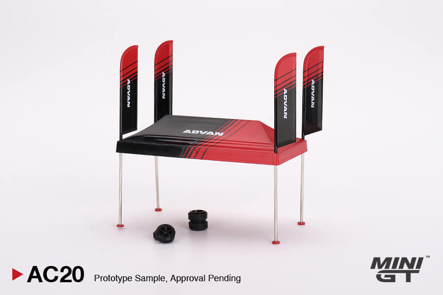 Mini GT 1/64 Paddock Service tent Set “ADVAN”