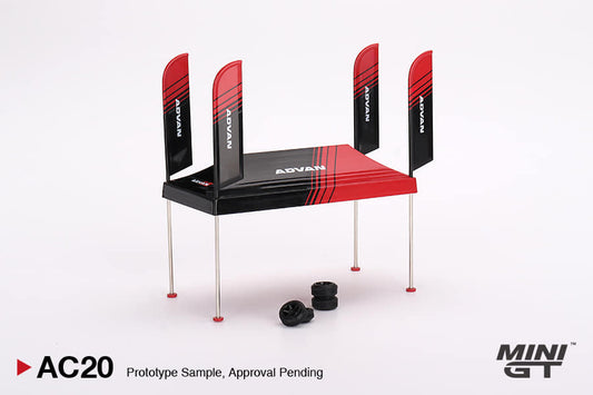 [ETA:  Oct 2024 ] Mini GT 1/64 Paddock Service tent Set “ADVAN”