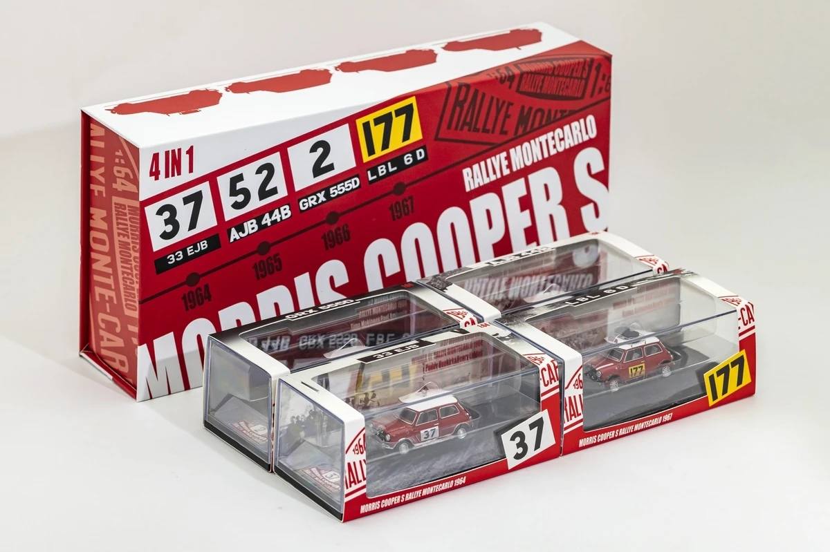 GCD 1/64 Morris Mini - Mini Mark I Mini Cooper S - Rallye Automobile Monte-Carlo Version