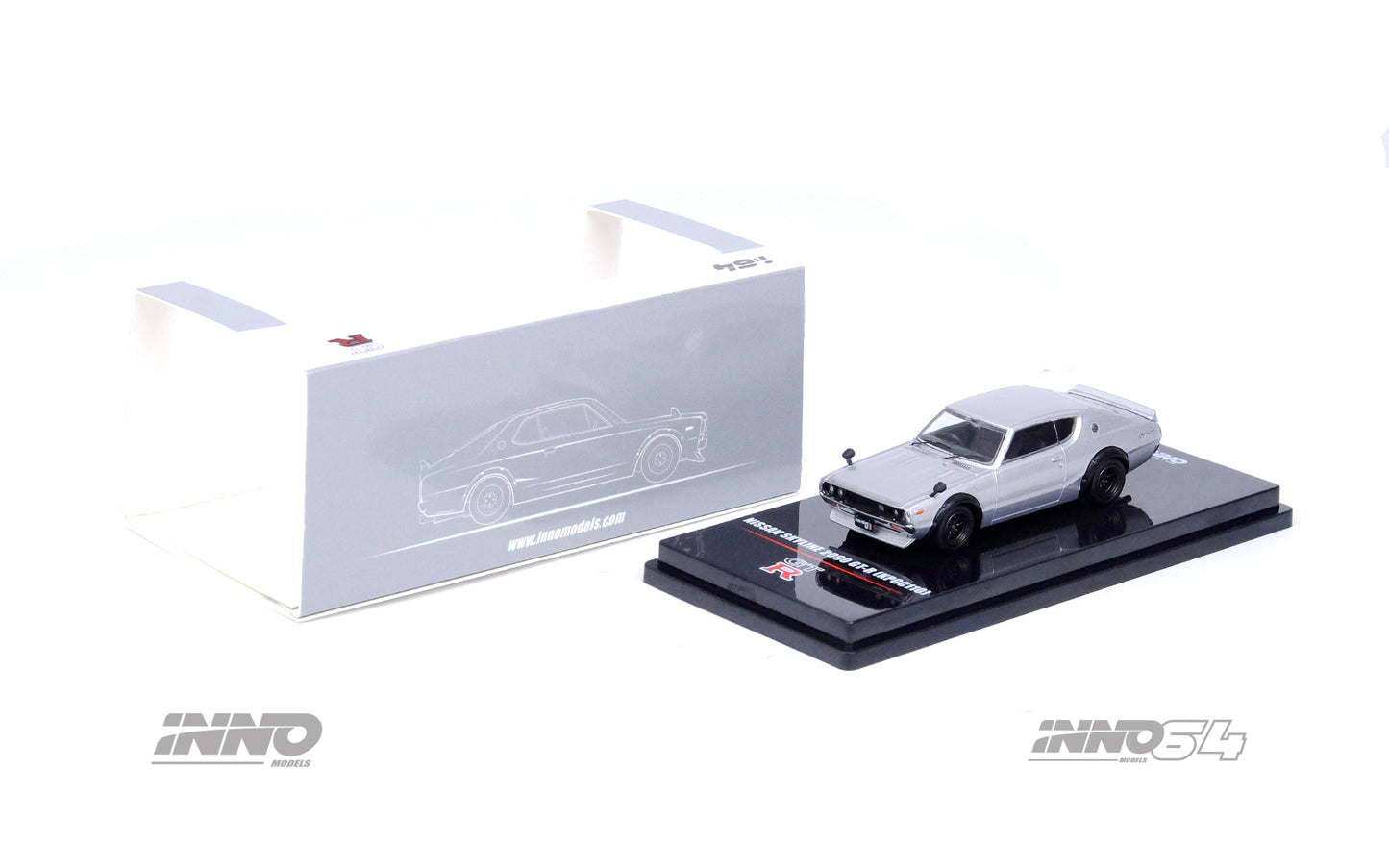 Inno64 1/64 NISSAN SKYLINE 2000 GT-R (KPGC110) Silver