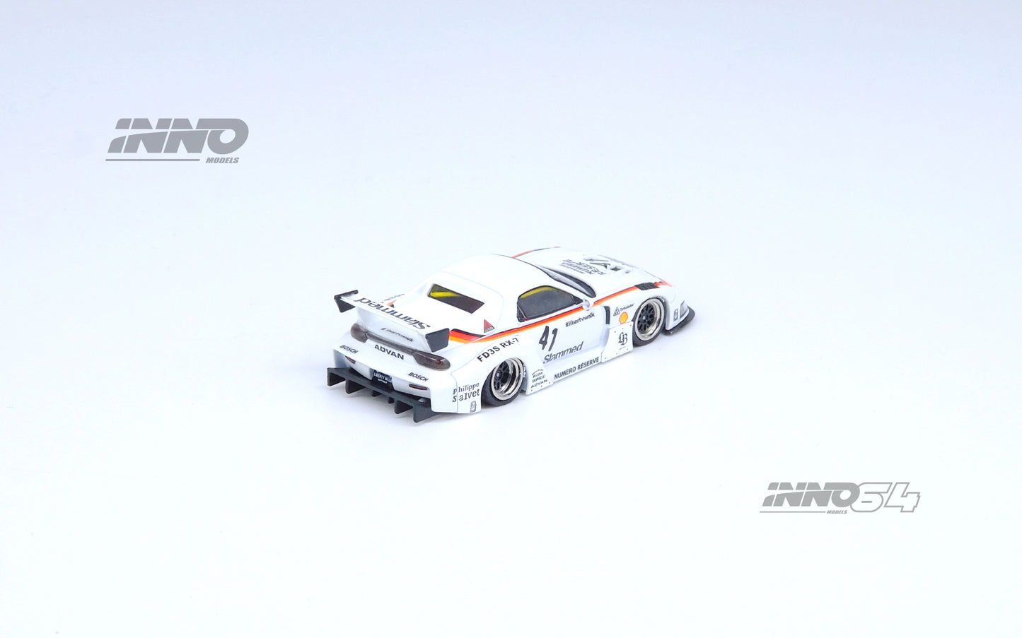Inno64 1/64 MAZDA RX7 (FD3S) LB-SUPER SILHOUETTE - White Shell