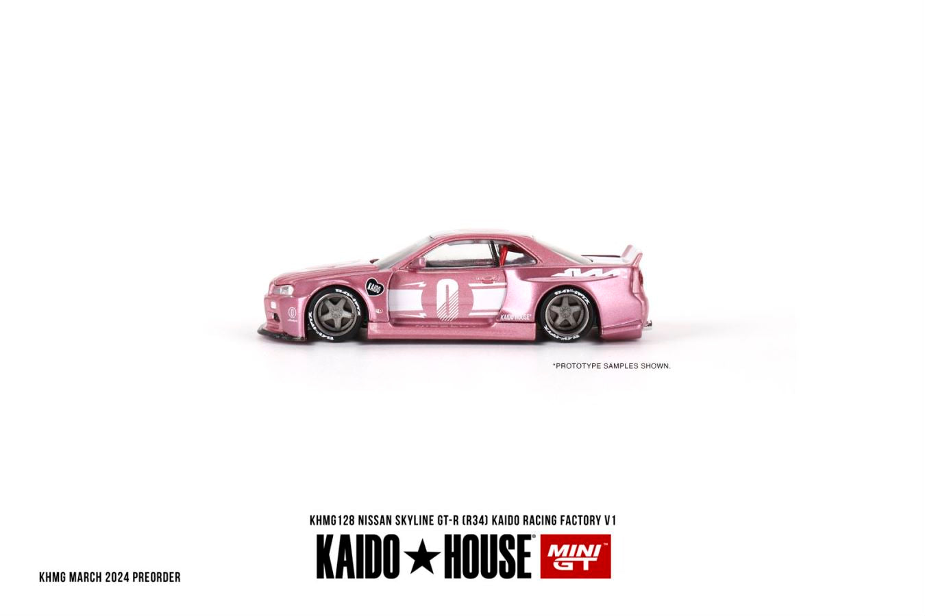 Kaido★House x Mini GT 1/64 Nissan Skyline GT-R (R34) KAIDO RACING FACTORY V1