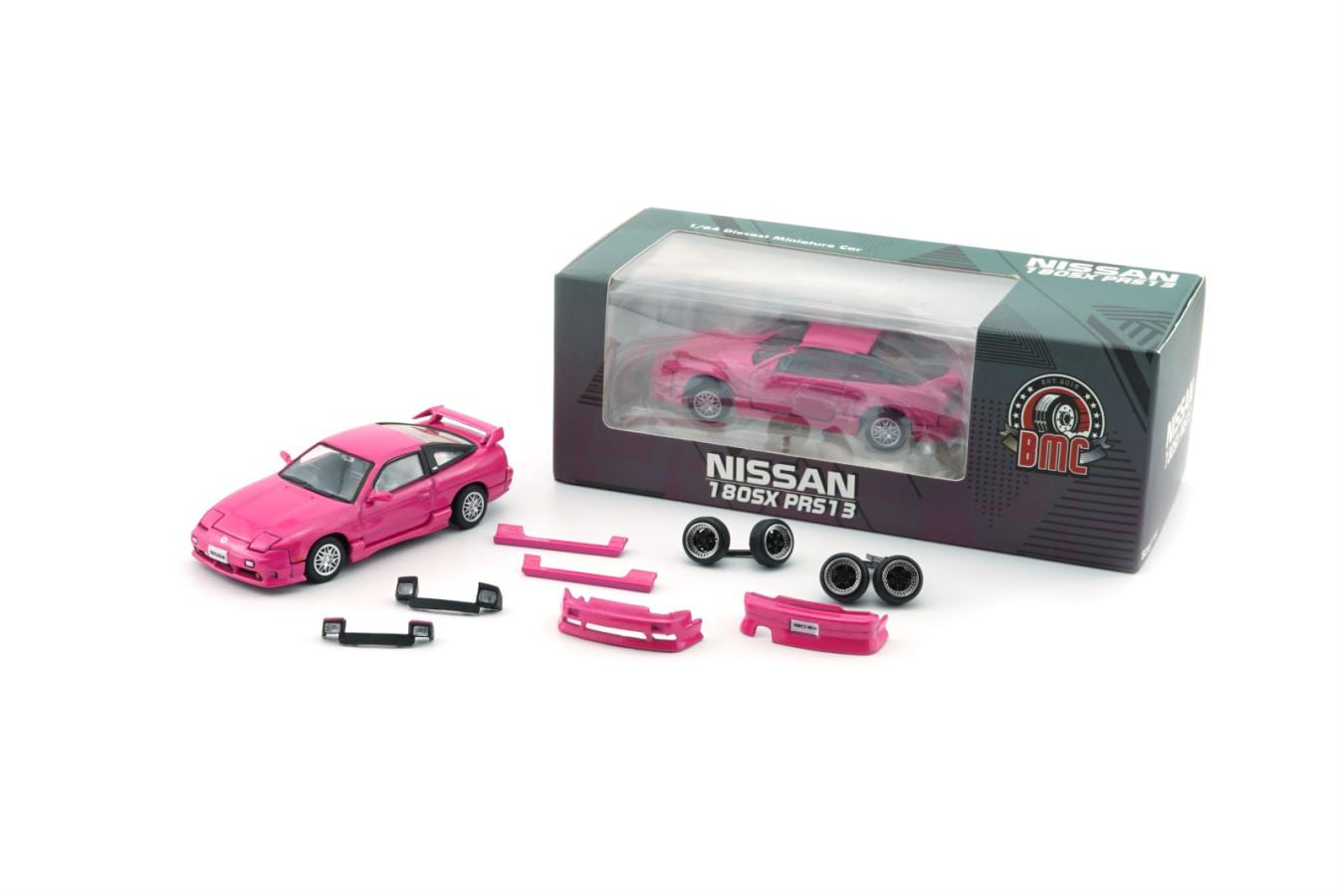 [ETA:  Sep 2024 ] BM Creations 1/64 Nissan Silvia 180SX - Metallic Pink (RHD)