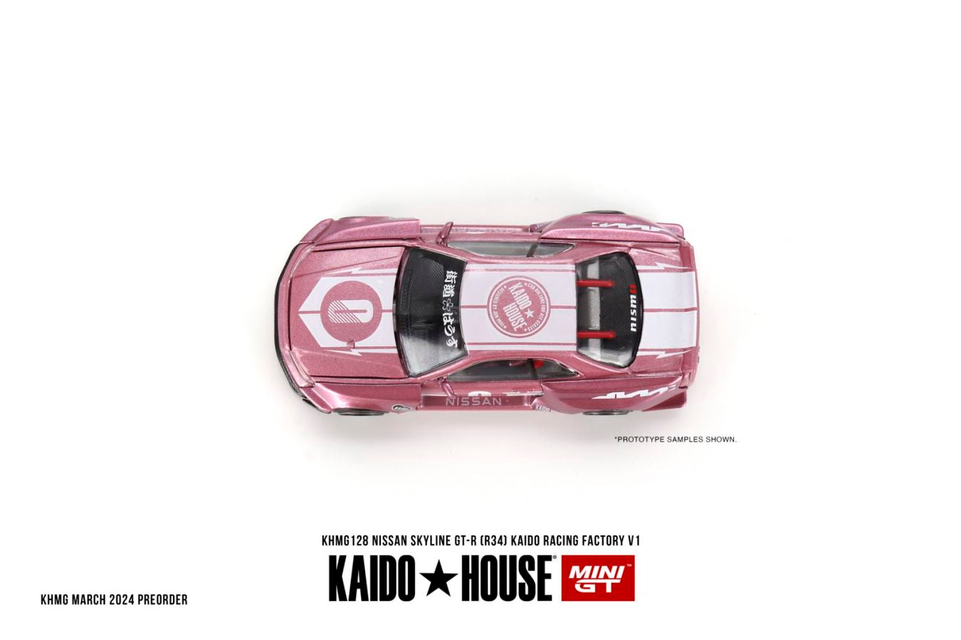 Kaido★House x Mini GT 1/64 Nissan Skyline GT-R (R34) KAIDO RACING FACTORY V1