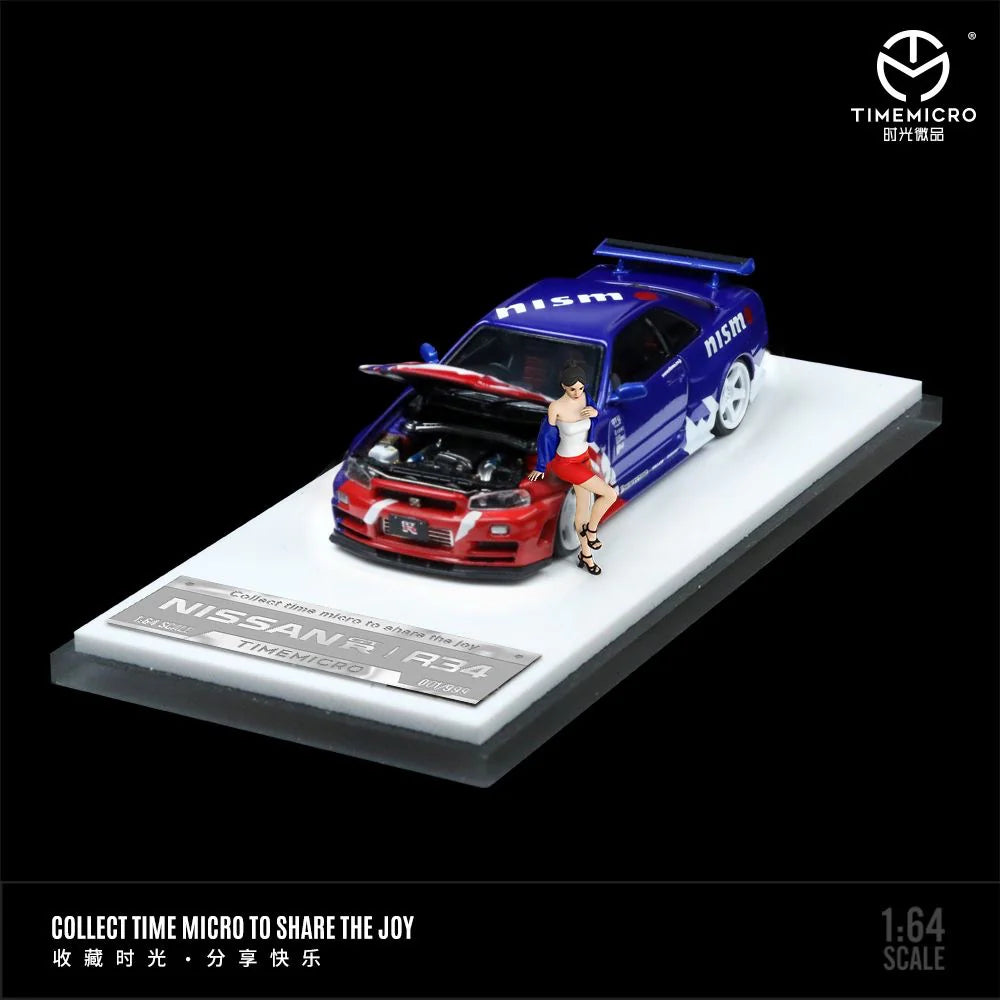 Time Micro 1/64 Skyline GT-R R34 Z-Tune Pennzoil/ Nismo