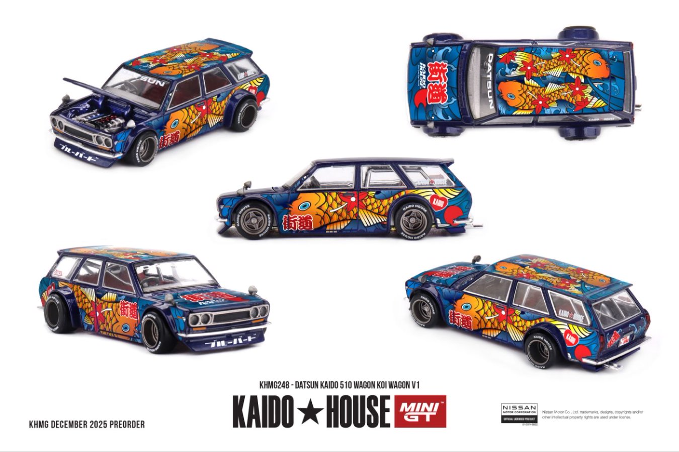 ETA: Nov 2026 ] Mini GT x Kaido☆House 1/64 Datsun KAIDO 510 Wagon