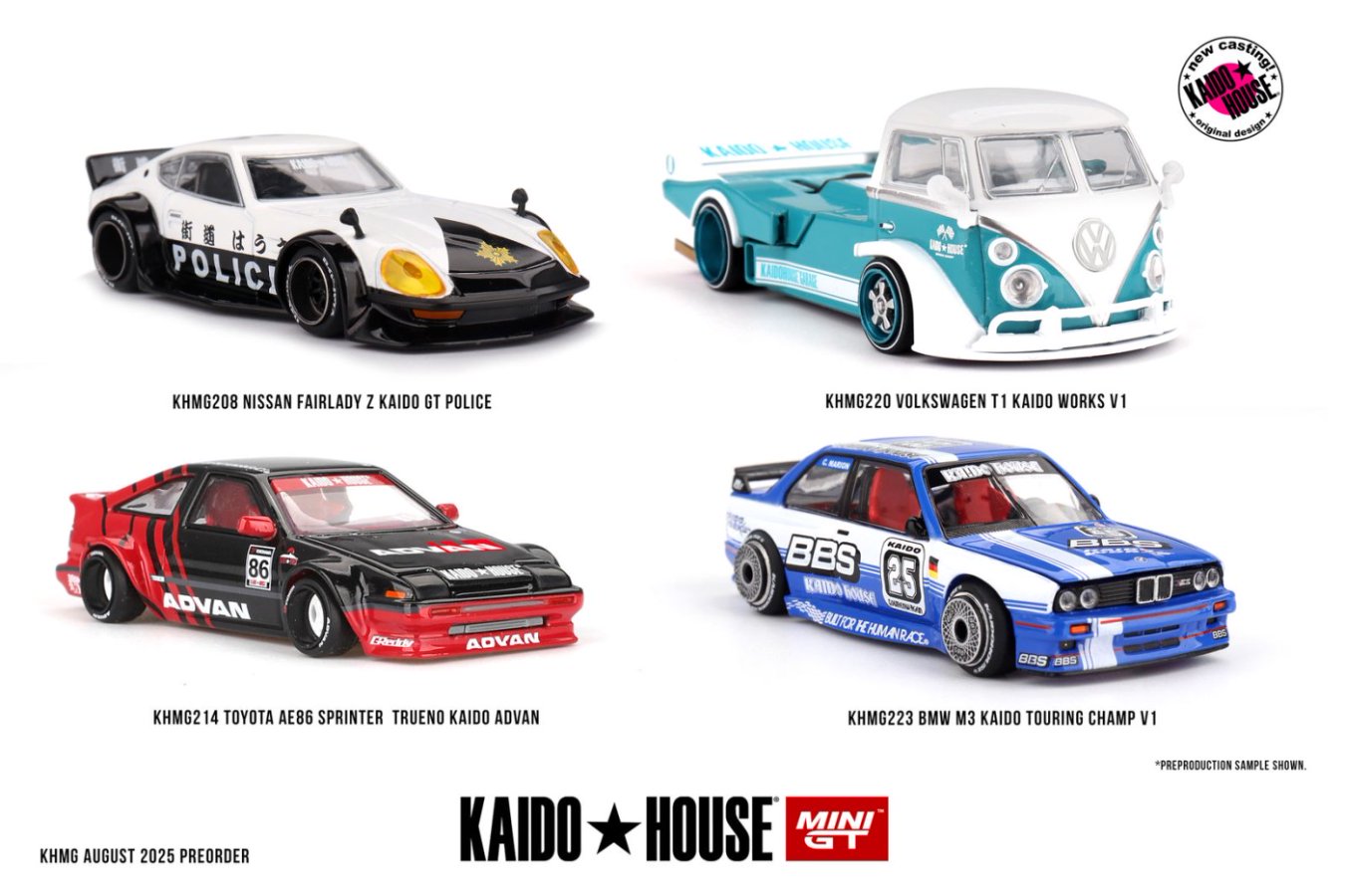 Kaido★House x Mini GT 1/64 BMW M3 Kaido Touring Champ V1