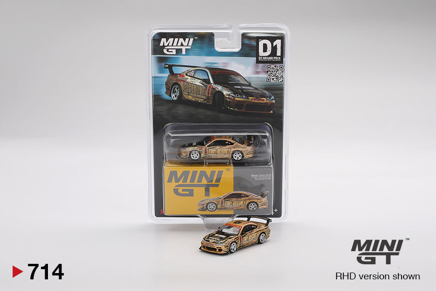 Mini GT 1/64 Nissan Silvia (S15) Top Secret D1GP MGT00714-BL