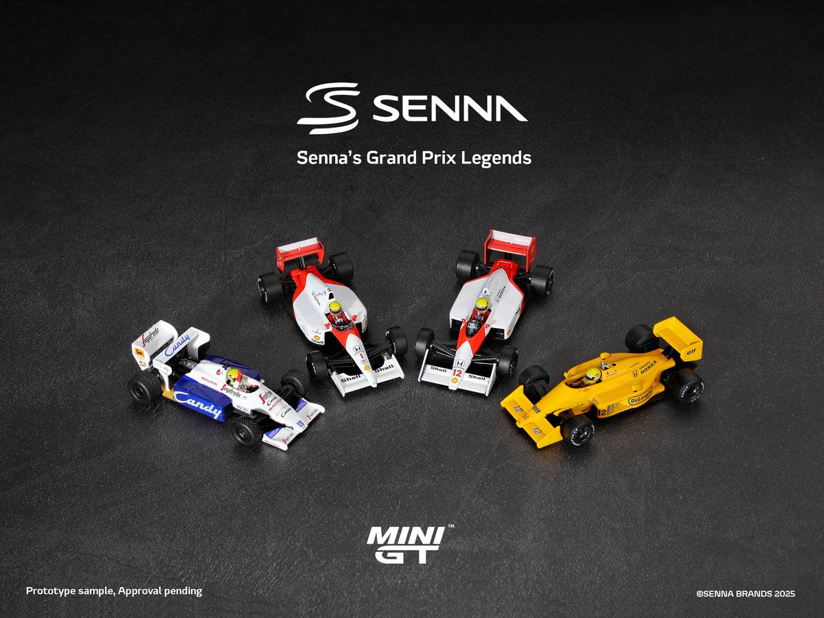 Mini GT 1/64 Lotus 99T #12 Ayrton Senna 1987 Monaco Grand Prix Winner