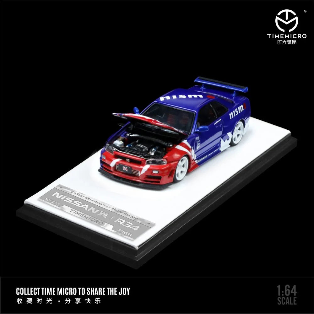 Time Micro 1/64 Skyline GT-R R34 Z-Tune Pennzoil/ Nismo