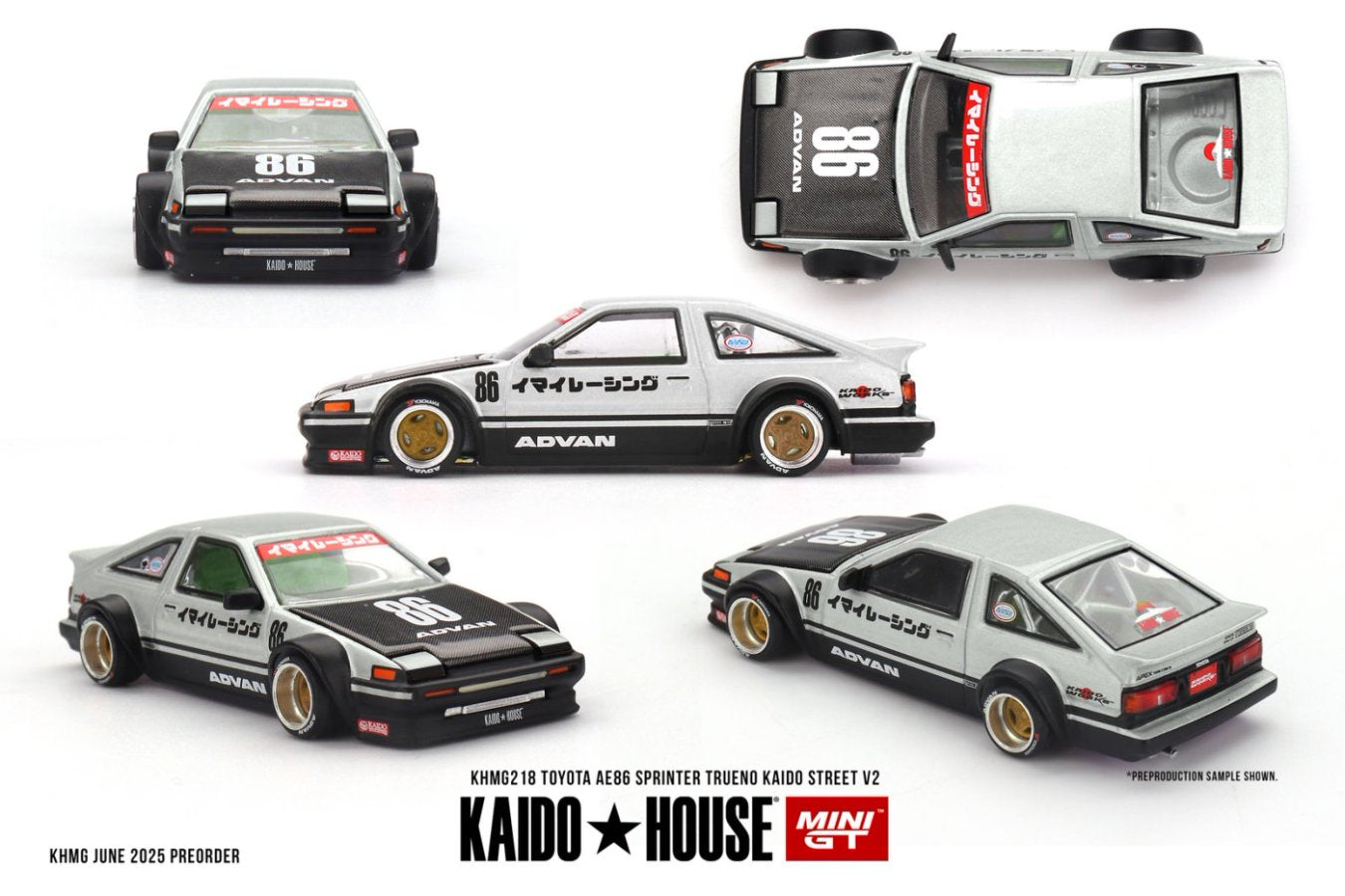 ETA: Mar 2026 ] Mini GT x Kaido☆House 1/64 Toyota AE86 Sprinter