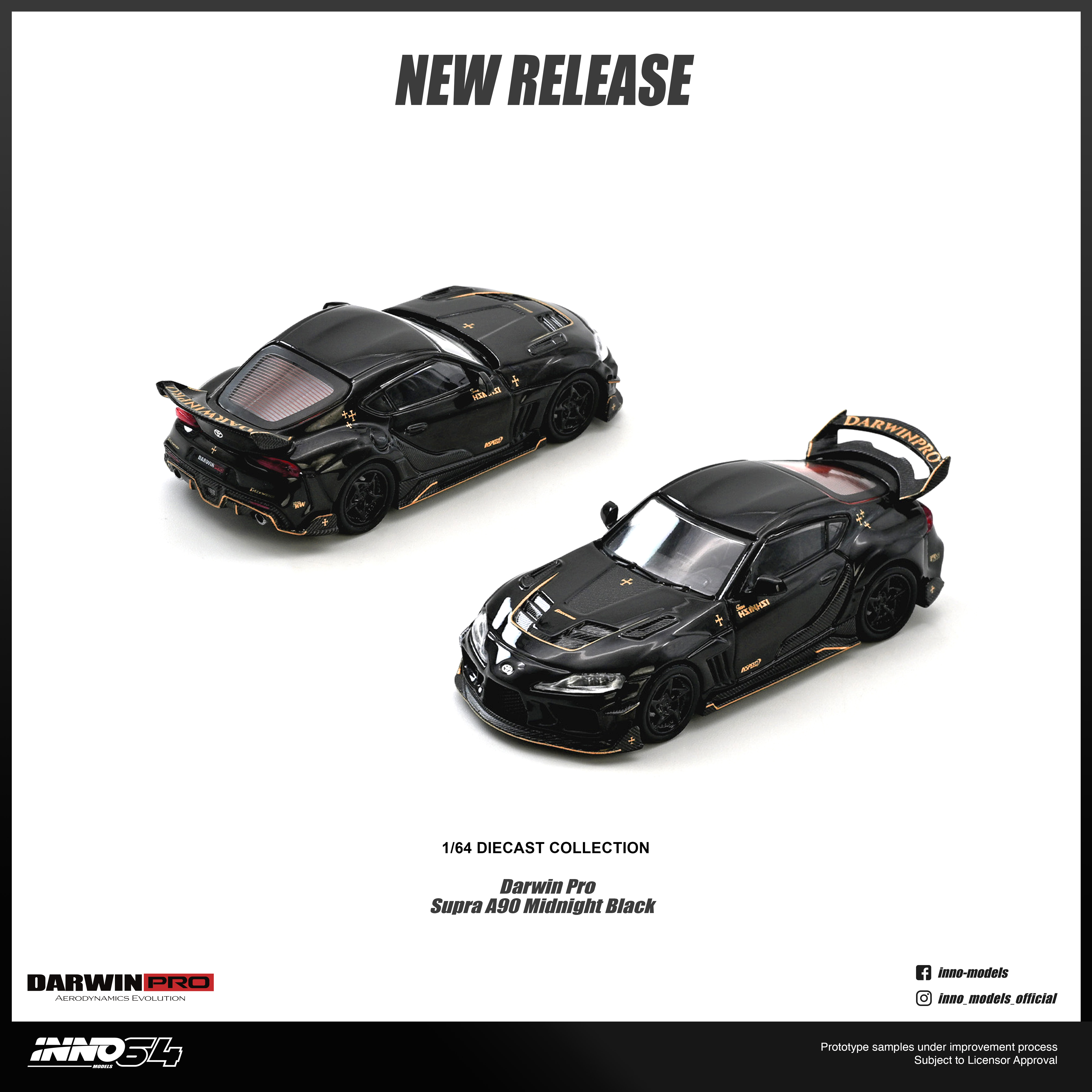 ETA: Nov 2026 ] Inno64 1/64 DARWIN PRO Supra A90 Gloss Black