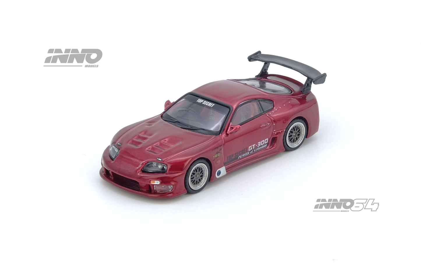 Inno64 1/64 TOYOTA SUPRA (A80) "TOP SECRET" Red