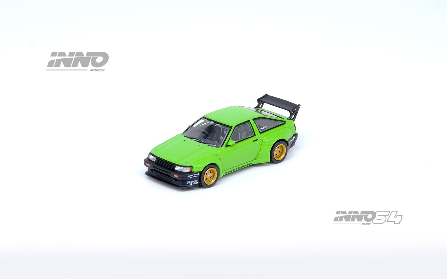 Inno64 1/64 TOYOTA AE86 Levin "PANDEM ROCKET BUNNY" Green