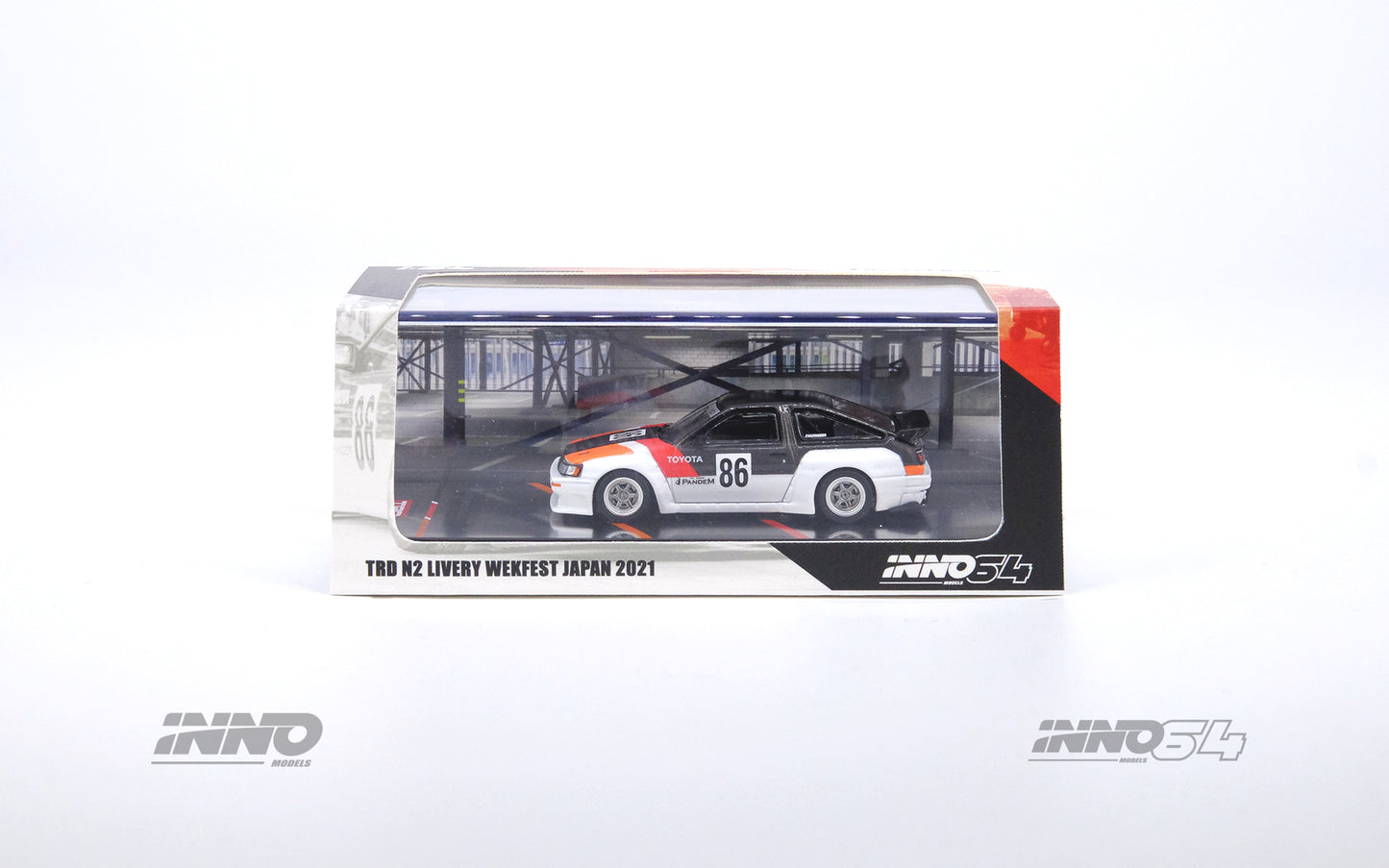 Inno64 1/64 TOYOTA AE86 Levin "INAZUMA WORX" PANDEM / ROCKET BUNNY